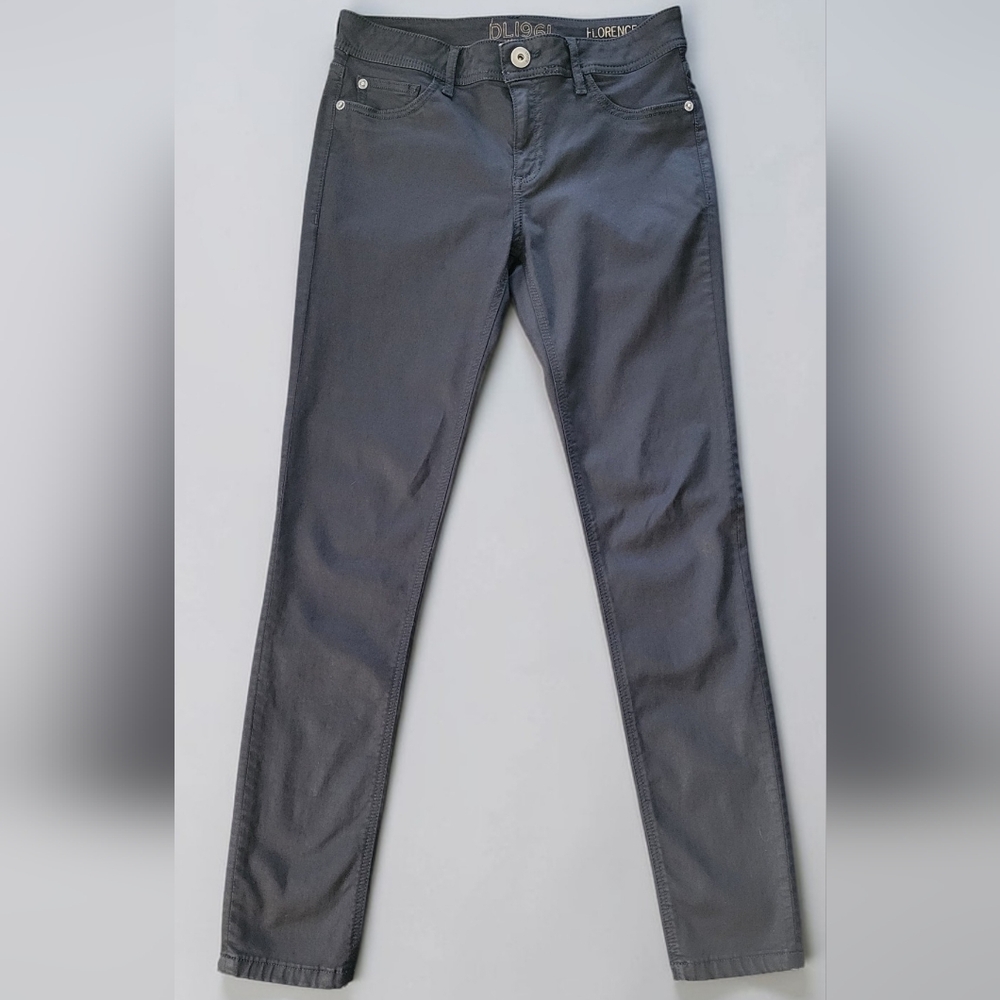DL1961 Black Florence Instasculpt Boston Mid-rise Skinny Pants, Women's 27